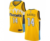 Men's Nike Denver Nuggets #14 Gary Harris Swingman Gold Alternate NBA Jersey Statement Edition