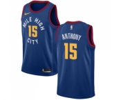 Men's Nike Denver Nuggets #15 Carmelo Anthony Swingman Light Blue Alternate NBA Jersey Statement Edition