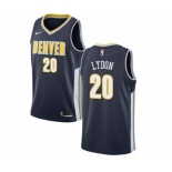 Men's Nike Denver Nuggets #20 Tyler Lydon Swingman Navy Blue Road NBA Jersey - Icon Edition