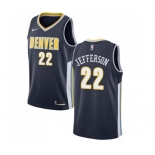 Men's Nike Denver Nuggets #22 Richard Jefferson Swingman Navy Blue Road NBA Jersey - Icon Edition