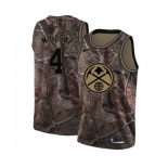 Men's Nike Denver Nuggets #4 Paul Millsap Swingman Camo Realtree Collection NBA Jersey