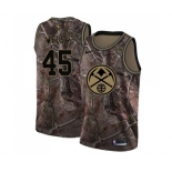 Men's Nike Denver Nuggets #45 Thomas Welsh Swingman Camo Realtree Collection NBA Jersey