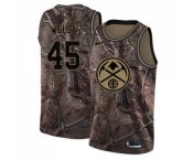 Men's Nike Denver Nuggets #45 Thomas Welsh Swingman Camo Realtree Collection NBA Jersey