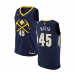 Men's Nike Denver Nuggets #45 Thomas Welsh Swingman Navy Blue NBA Jersey - City Edition