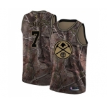 Men's Nike Denver Nuggets #7 Trey Lyles Swingman Camo Realtree Collection NBA Jersey