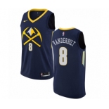 Men's Nike Denver Nuggets #8 Jarred Vanderbilt Authentic Navy Blue NBA Jersey - City Edition