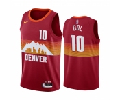 Nike Nuggets #10 Bol Bol Red NBA Swingman 2020-21 City Edition Jersey