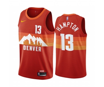 Nike Nuggets #13 R.J. Hampton Red NBA Swingman 2020-21 City Edition Jersey