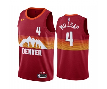 Nike Nuggets #4 Paul Millsap Red NBA Swingman 2020-21 City Edition Jersey