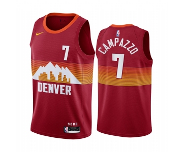 Nike Nuggets #7 Facundo Campazzo Red NBA Swingman 2020-21 City Edition Jersey