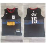 Nuggets #15 Nikola Jokic Black Nike 2023-24 City Edition Swingman Jersey