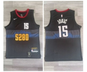 Nuggets #15 Nikola Jokic Black Nike 2023-24 City Edition Swingman Jersey