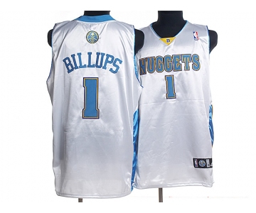 nba denver nuggets #1 billups white