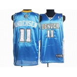 nba denver nuggets #11 andersen baby blue