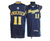 nba denver nuggets #11 andersen dark blue