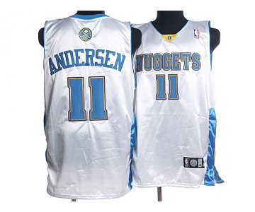 nba denver nuggets #11 andersen white