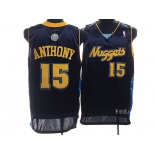 nba denver nuggets #15 anthony dark blue