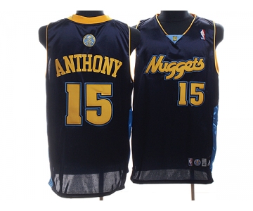 nba denver nuggets #15 anthony dark blue