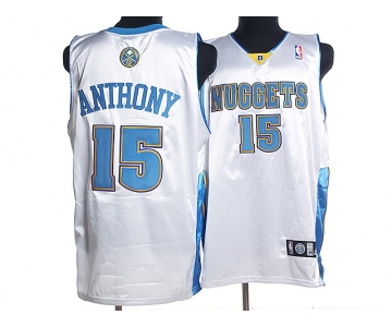 nba denver nuggets #15 anthony white