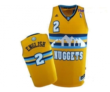 nba denver nuggets #2 english yellow[revolution 30 swingman]