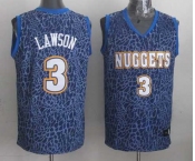 nba denver nuggets #3 lawson blue leopard print[2014 new]