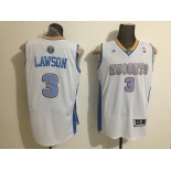 nba denver nuggets #3 lawson white[revolution 30 swingman]