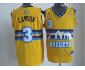 nba denver nuggets #3 lverson yellow[revolution 30 swingman]