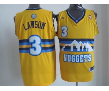 nba denver nuggets #3 lverson yellow[revolution 30 swingman]