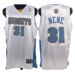 nba denver nuggets #31 nene white