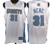 nba denver nuggets #31 nene white