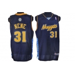 nba denver nuggets #31nene dark blue