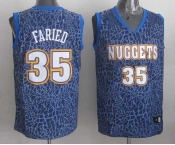 nba denver nuggets #35 faried blue leopard print[2014 new]