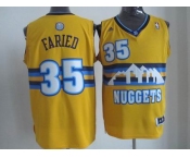 nba denver nuggets #35 faried yellow[revolution 30 swingman]