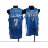 nba denver nuggets #7 chauncey billups it,blue