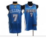 nba denver nuggets #7 chauncey billups it,blue