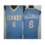 nba denver nuggets #8 gallinari lt.blue