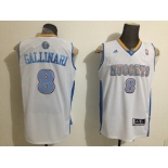 nba denver nuggets #8 gallinari white[revolution 30 swingman]