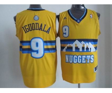 nba denver nuggets #9 andre iguodala yellow[revolution 30 swingman]