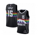 Women's Denver Nuggets #15 Nikola Jokic Swingman Black Basketball Jersey - 2019-20 City Edition