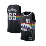 Women's Denver Nuggets #55 Dikembe Mutombo Swingman Black Basketball Jersey - 2019-20 City Edition