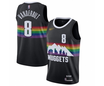 Women's Denver Nuggets #8 Jarred Vanderbilt Swingman Black Basketball Jersey - 2019-20 City Edition