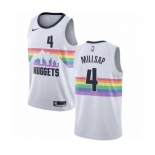 Youth Nike Denver Nuggets #4 Paul Millsap Swingman White NBA Jersey - City Edition