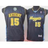 youth nba denver nuggets #15 anthony dark blue