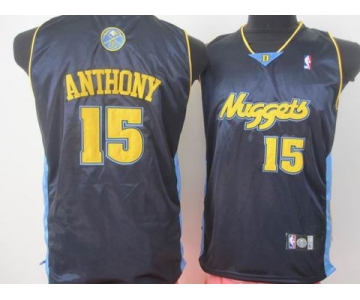 youth nba denver nuggets #15 anthony dark blue