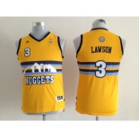 youth nba denver nuggets #3 lawson yellow[revolution 30 swingman][lawson]