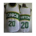 nba jerseys seattle supersonics #20 payton white[soul swingman]