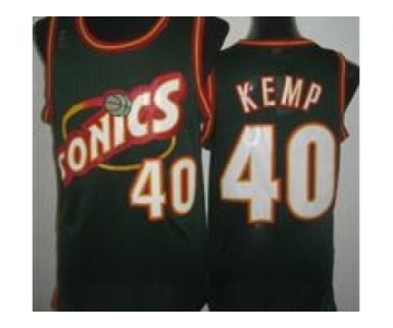 nba jerseys seattle supersonics #40 kemp green[revolution 30 throwback]