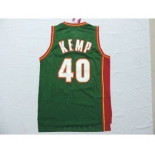 nba jerseys seattle supersonics #40 kemp green[throwback swingman][2015 new]