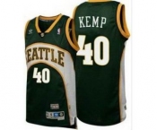 nba jerseys seattle supersonics #40 kemp green[throwback swingman]