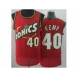 nba jerseys seattle supersonics #40 kemp red[revolution 30 throwback]